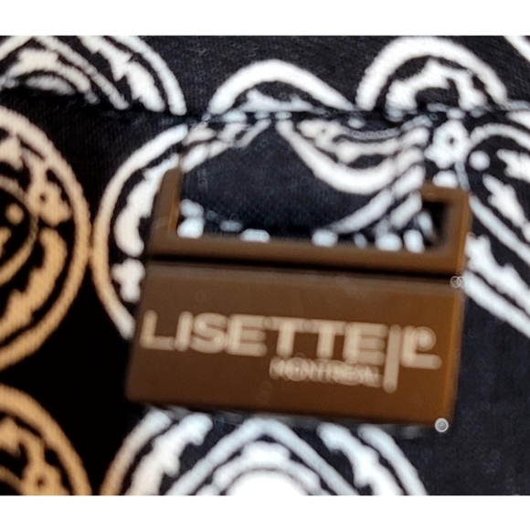 Lisette L Montreal Geo Print 25" Thinny Crop Pant Size 10 Pull On Tummy Control - Picture 2 of 9